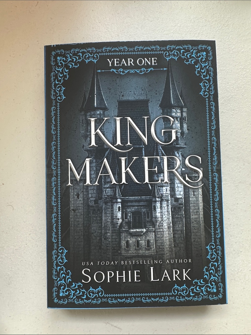 Barnes & Noble King Makers by Sophie Lark - Black and Teal Cover